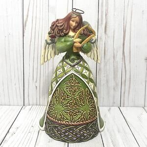 Jim Shore Irish Angel/Harp "Irish Blessing" 4014987 Retired Collectible